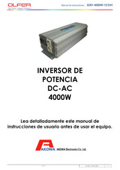 Olfer A301-4000W-12/24V Instrucciones De Usuario