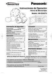 Panasonic NN-SD697S Instrucciones De Operación