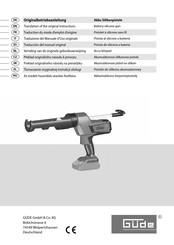 Gude 58415 Traducción Del Manual Original