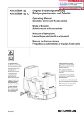 Columbus ARA 85 BM 120 Manual De Instrucciones