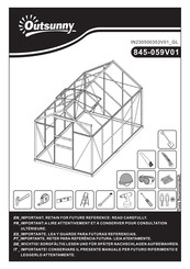 Outsunny 845-059V01 Manual De Instrucciones