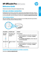 HP OfficeJet Pro 8020 Serie Guía De Referencia