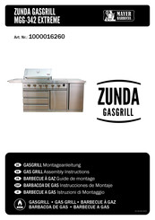 Mayer Barbecue ZUNDA GASGRILL MGG-342 EXTREME Instrucciones De Montaje
