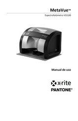 Pantone x-rite MetaVue VS3100 Manual De Uso