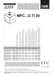 Ruck MPC 250 D2 TI 30 Serie Instrucciones De Ensamblaje