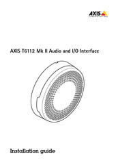 Axis T6112 Mk II Guia De Instalacion