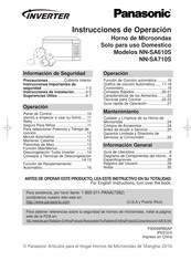 Panasonic inverter NN-SA610S Manual Del Operador