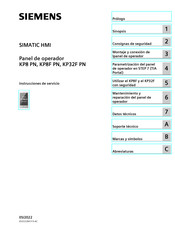 Siemens SIMATIC HMI KP8 PN Manual De Instrucciones