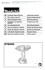 Makita DTW450Z Manual De Instrucciones