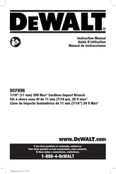 DeWalt DCF898B Manual De Instrucciones