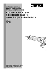 Makita XRJ02 Manual De Instrucciones