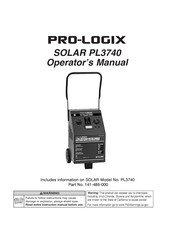 Pro-Logix SOLAR PL3740 Manual Del Operador