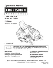 Craftsman professional PYT9000 Manual Del Operador