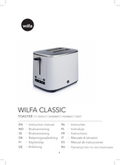 Wilfa CLASSIC CT-1000T Manual De Instrucciones