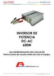 Olfer A301-600W-12/24V Instrucciones De Usuario