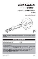 Core Cub Cadet CCU410 Manual De Instrucciones