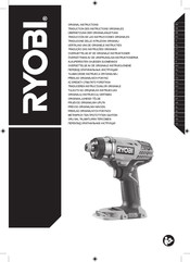 Ryobi R18ID3 Traducción De Las Instrucciones Originales