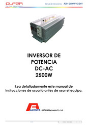 Olfer A301-2500W-12/24V Instrucciones De Usuario