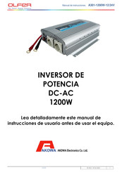 Olfer A301-1200W-12/24V Instrucciones De Usuario