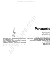 Panasonic ER-GN25VP Manual De Operación