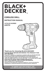 Black and Decker LDX172PK-CA Manual De Instrucciones