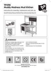 TP Toys TP398 Instrucciones De Montaje, Mantenimiento Y Uso