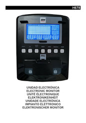 BH FITNESS Ergo EMS H678VE Manual Del Usuario