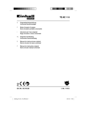 EINHELL EXPERT TE-XC 110 Manual De Instrucciones Original