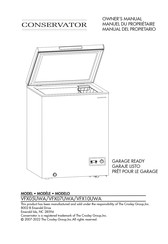 Crosley CONSERVATOR VFX07UWA Manual Del Propietário