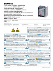Siemens 3WL103 Serie Instructivo