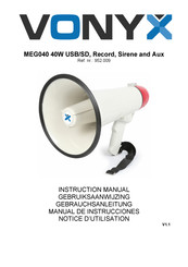 Vonyx MEG045 Manual De Instrucciones