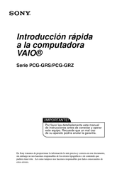 Sony VAIO PCG-GRS250P Introducción Rápida