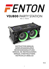 Fenton VDJ800 Manual De Instrucciones