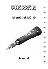 Proxxon MicroClick MC 10 Manual