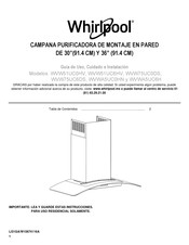 Whirlpool WVWA5UC6H Guía De Uso, Cuidado E Instalación