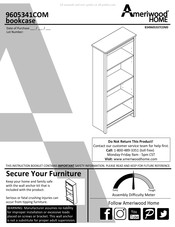 Ameriwood HOME 9605341COM Manual De Instrucciones