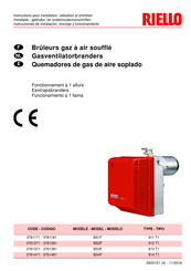 Riello 3761471 Instrucciones De Instalación, Montaje Y Funcionamiento