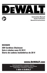 DeWalt DCCS620B Manual De Instrucciones