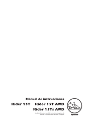 Husqvarna Rider 15T AWD Manual De Instrucciones