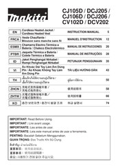 Makita DCV202Z Manual De Instrucciones