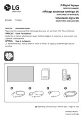 LG 49XS4JB Guia De Instalacion