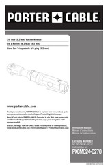 Porter Cable PXCM024-0270 Manual De Instrucciones