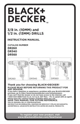 Black and Decker DR260C-CA Manual De Instrucciones