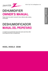 Zenith ZD309 Manual Del Propietário