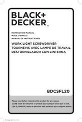 Black and Decker BDCSFL20CTG-CA Manual De Instrucciones