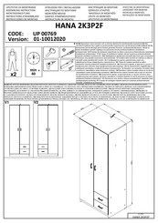 Forma Ideale HANA 2K3P2F Instrucciones De Montaje