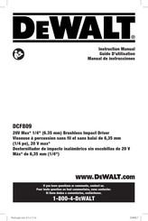 DeWalt DCF809C2 Manual De Instrucciones