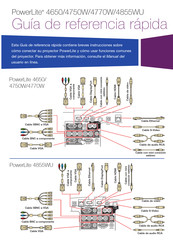 Epson PowerLite 4650 Guía De Referencia Rápida
