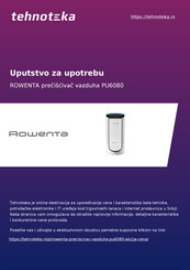 Rowenta INTENSE PURE AIR CONNECT Manual