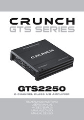 Crunch GTS2250 Manual De Uso